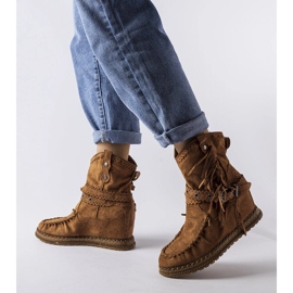 Inna A márka barna ékcsizmája Teodata 1