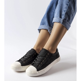 Inna Fekete szövet Padovano tornacipő 1