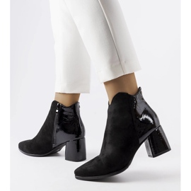 Riia fekete szigetelt eco velúr csizma 1