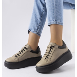 Bézs brogues LS5379 Taupe 1 Bézs brogues LS5379 Taupe 1