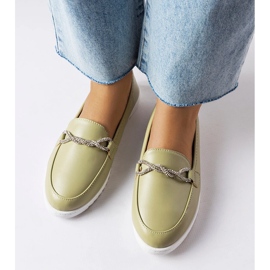 Paola zöld cipó strasszokkal 1