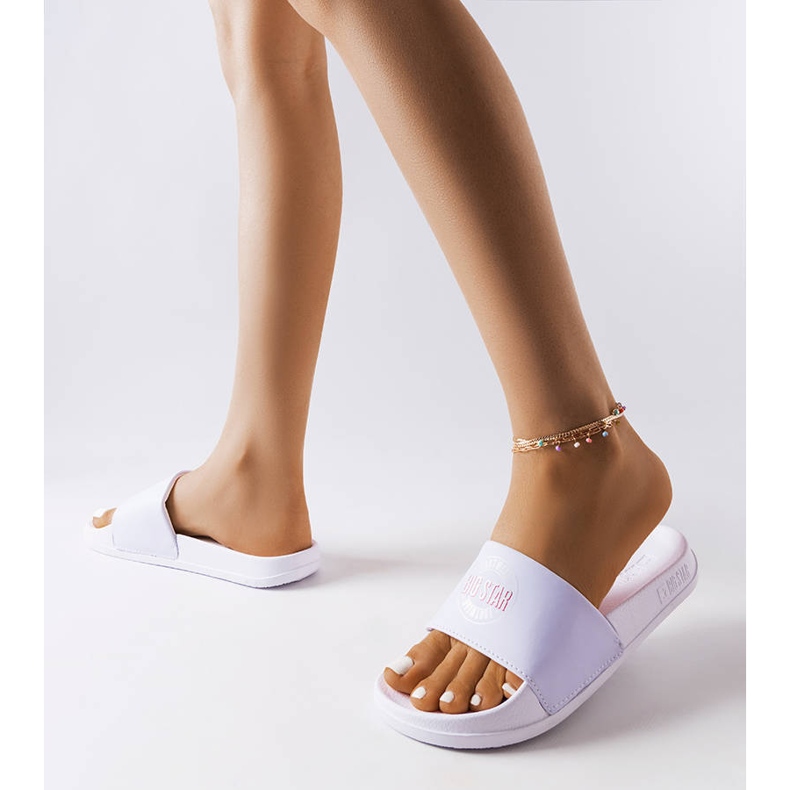 Big Star JJ274A281 fehér papucs 1