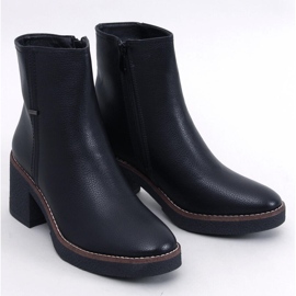 Tamika Fekete gumi magas sarkú bokacsizma 1