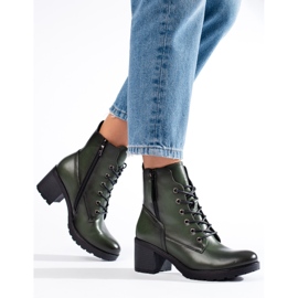 W. Potocki Női bokacsizma, zöld, Potocki 1 W. Potocki Női bokacsizma, zöld, Potocki 1