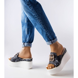 Havanna fekete ékszandál 1