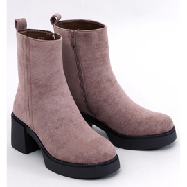 Ruffin Khaki stabil sarkú bokacsizma bézs 1