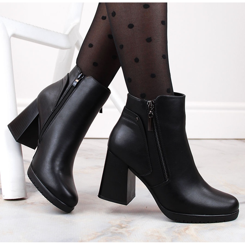 Női szigetelt fekete bokacsizma Sergio Leone BT323-tól 1