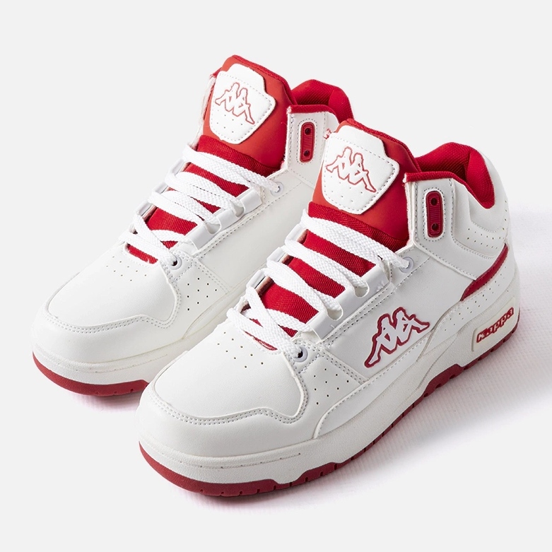 Fehér és piros unisex cipő Kappa 243316 Jonscha 1