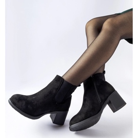 Fekete bokacsizma eko-bőr Pacific anyagból 1