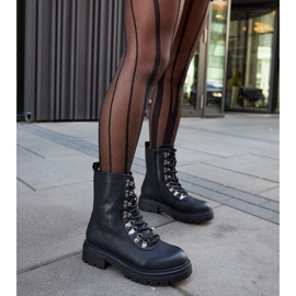 Inna Fekete klasszikus szigetelt Concordia bokacsizma 2