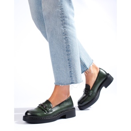 W. Potocki Potocki sötétzöld női cipő 1