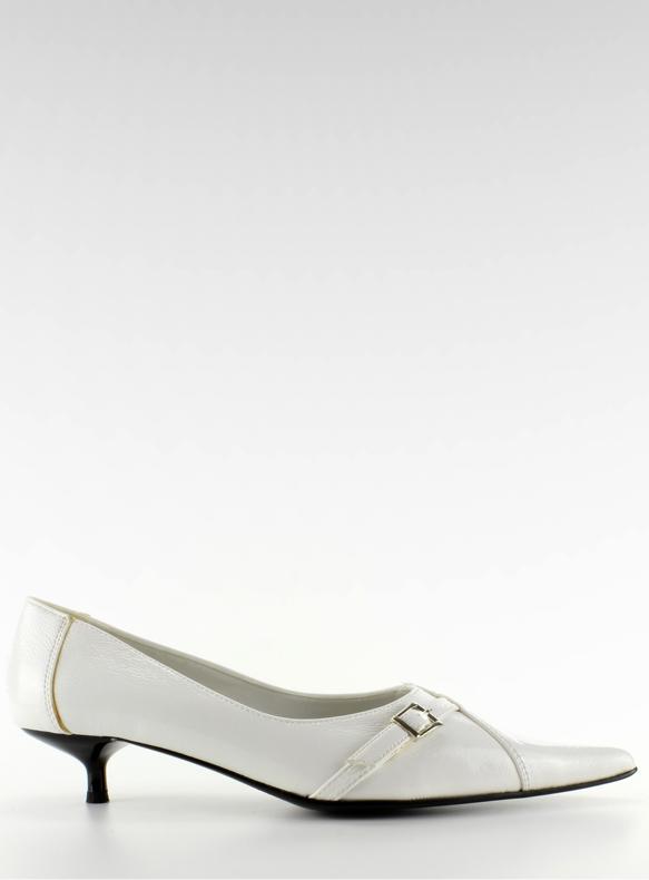 PM2-8 Fehér magas sarkú cipő 1