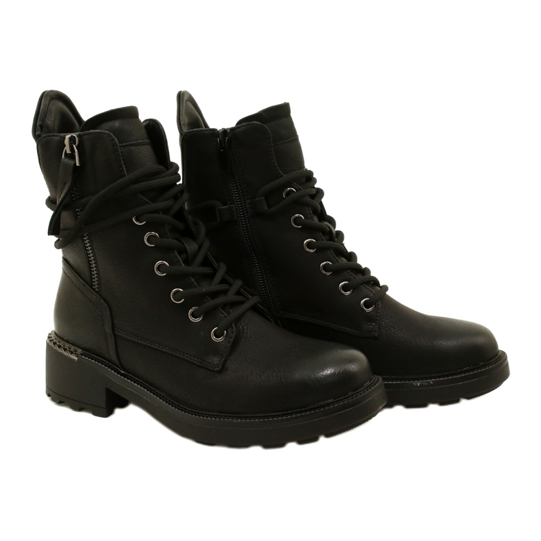 Evento Női magas csizma cipzárral fekete 21BT35-4226 5