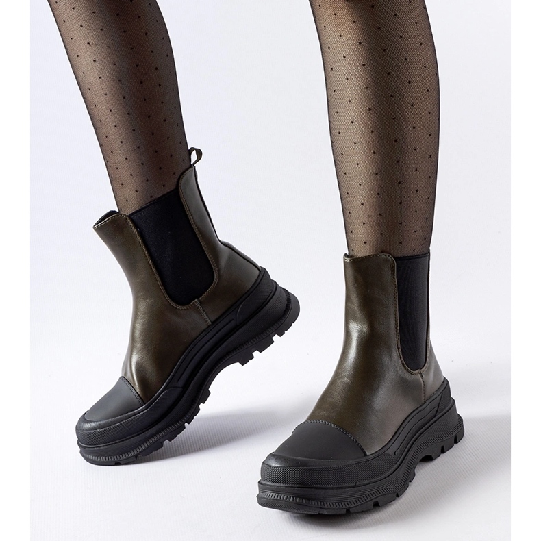 Ermanno zöld cipő sporttalppal 1