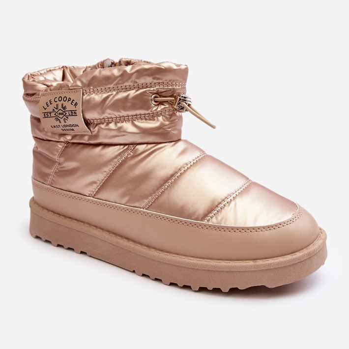 Hőszigetelt női csizma Lee Cooper LCJ-23-44-1965L bézs aranysárga 1