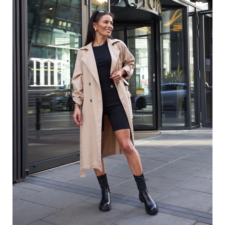 Inna Eliot fekete zoknis bokacsizma megkötővel 1