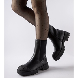 Inna Fekete klasszikus szigetelt Porcigatone csizma 1