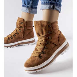 Mazara karamell szigetelésű túracipő barna 1