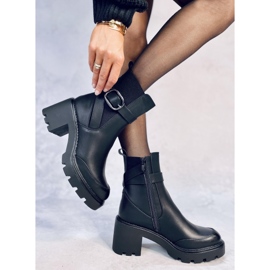 Carter fekete széles sarkú csizma 2