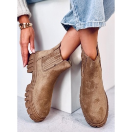 Leigh Khaki női jodhpur csizma bézs 2