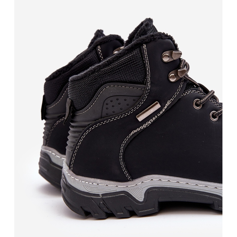 Mckeylor Szigetelt férfi túrabakancs, Black Raisah 19455 fekete 2