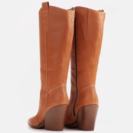 Marco Shoes Marco 1399K barna csizma női cowboy csizmához 1