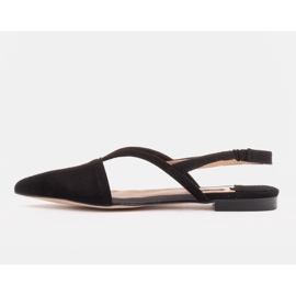 Marco Shoes Természetes bőr szandál fekete színben 1