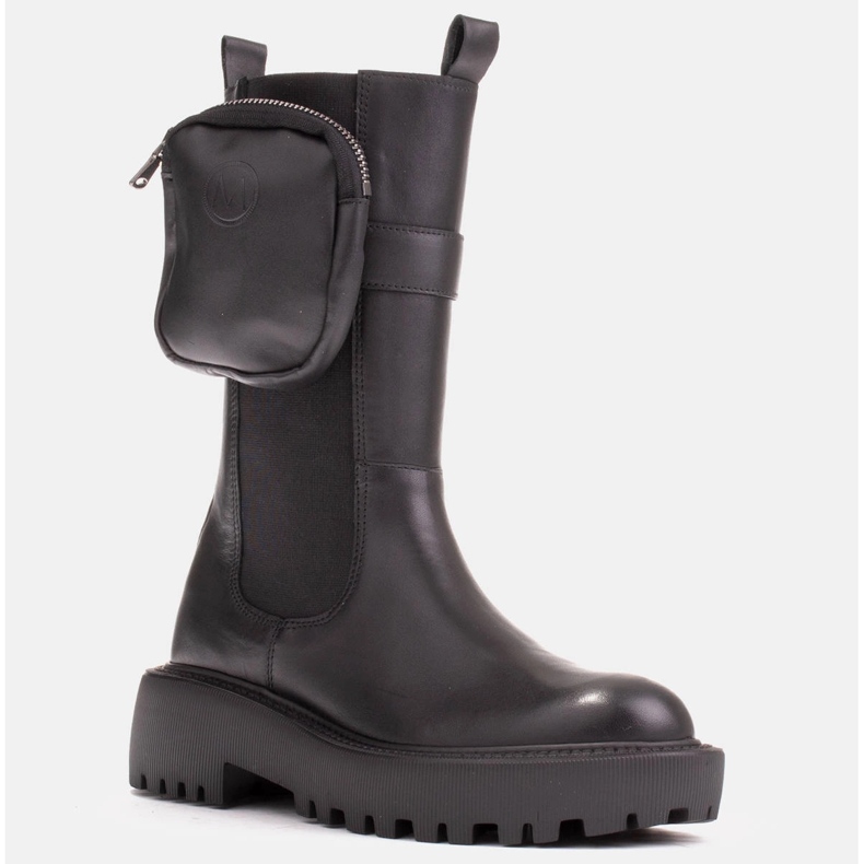 Marco Shoes Csizma levehető tasakkal az övön fekete 1