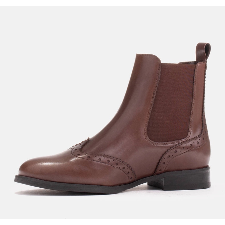 Marco Shoes Beatle felbújós Chelsea csizma barna 2