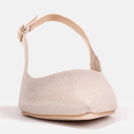 Marco Shoes Természetes velúr szandál bézs színben, 1965P-103-1 2