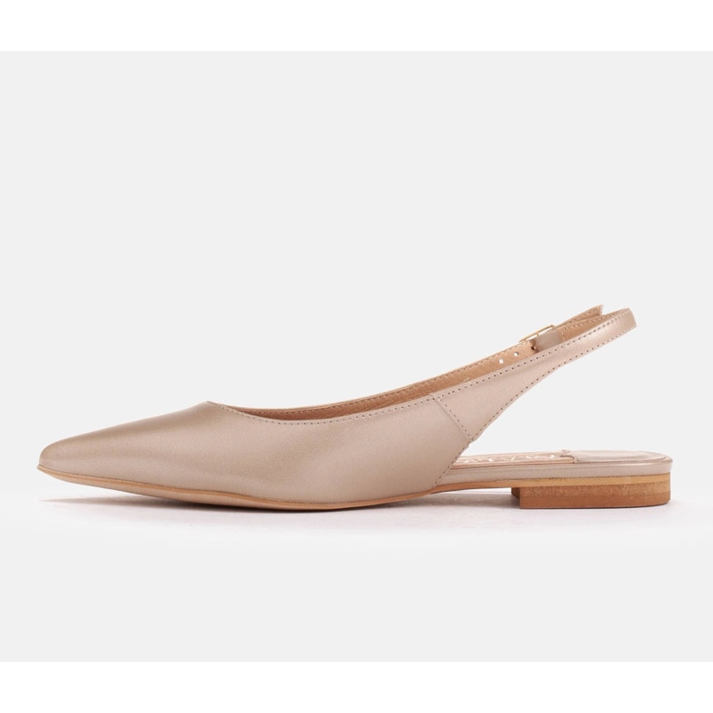 Marco Shoes Természetes bőr szandál arany színben 1965P-1232-1 bézs aranysárga 2