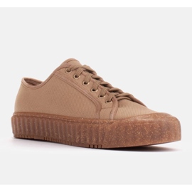 Marco Shoes Sport tornacipő öko-alsóval bézs 1