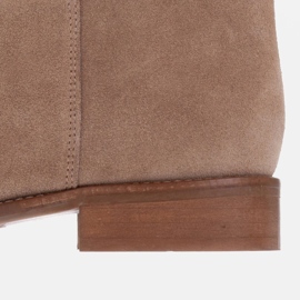 Marco Shoes Alacsony sarkú "cső" csizma bézs 1