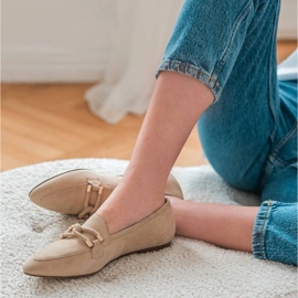 Marco Shoes Díszített naplopók bézs 1