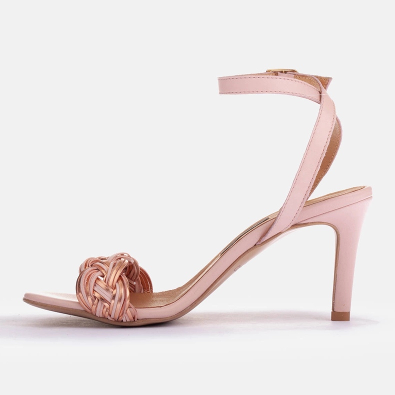 Marco Shoes Szandál fonott pánttal rózsaszín 2