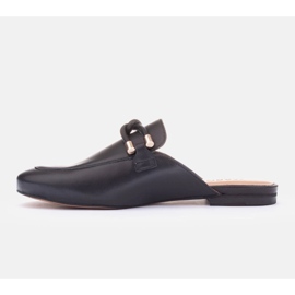 Marco Shoes Papucs díszítéssel fekete 2