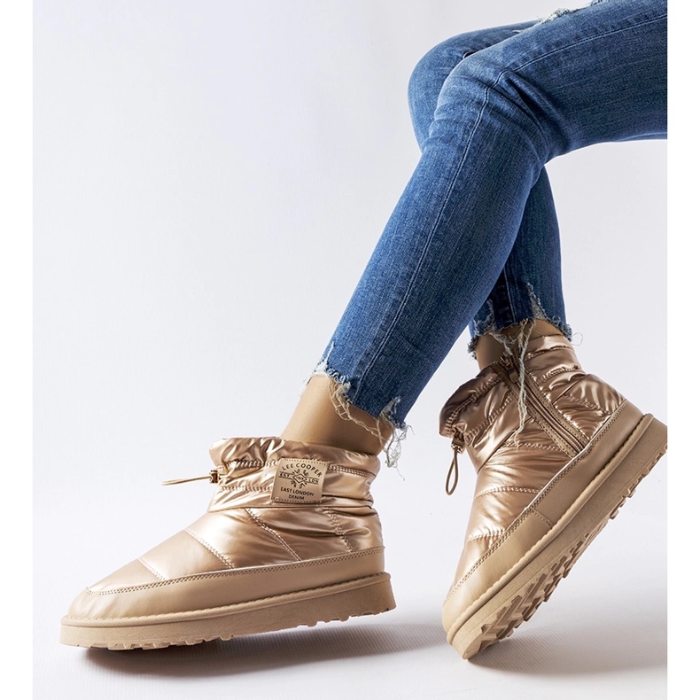 Lee Cooper LCJ-23-44-1965L arany hócsizma aranysárga 1