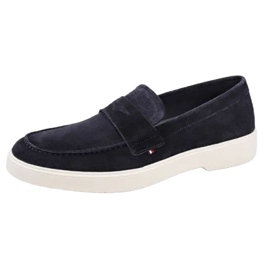 Tommy Hilfiger Trendi Könnyű Velúr Loafer cipő FM0FM03963 kék 1