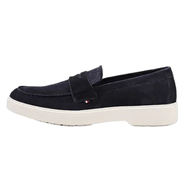 Tommy Hilfiger Trendi Könnyű Velúr Loafer cipő FM0FM03963 kék 2