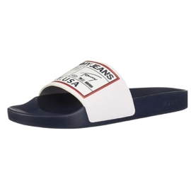Tommy Hilfiger Tommy Jeans Patch Pool Slide M EM0EM00470 papucs fehér 1