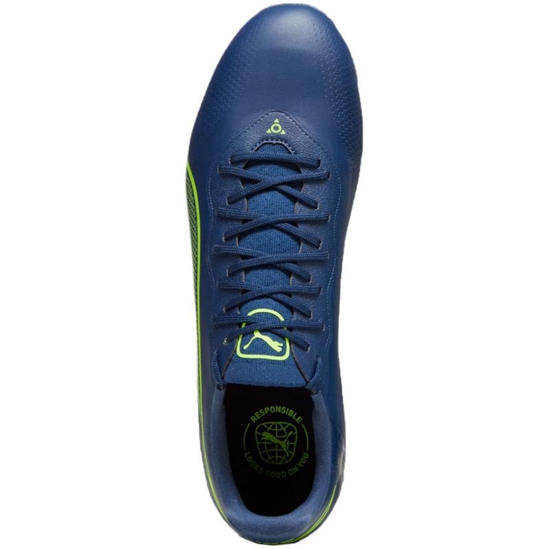 Puma King Pro FG/AG 107566 02 futballcipő kék 1