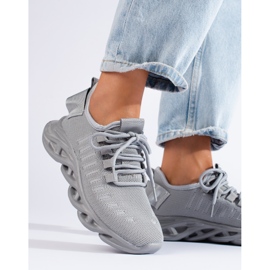 TRENDI Szürke világos tornacipő 1