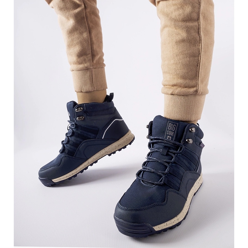 Blue Big Star KK274611 Navy csizma kék 1