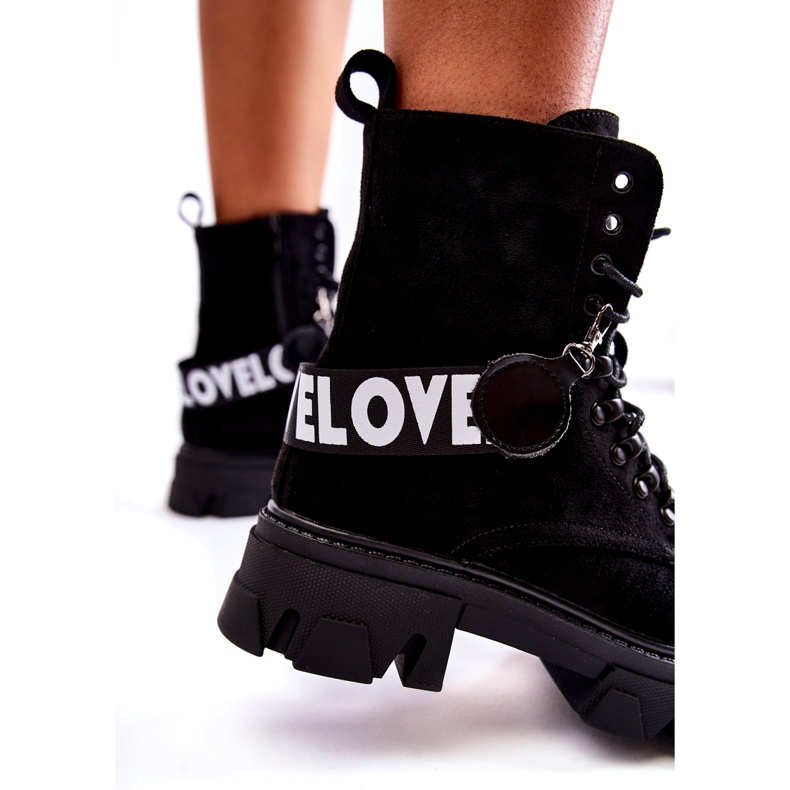 Seastar Velúr magas csizma szigeteléssel, fekete 4