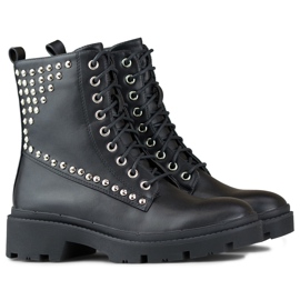 Női sziklamunkások ökobőrből fekete 1