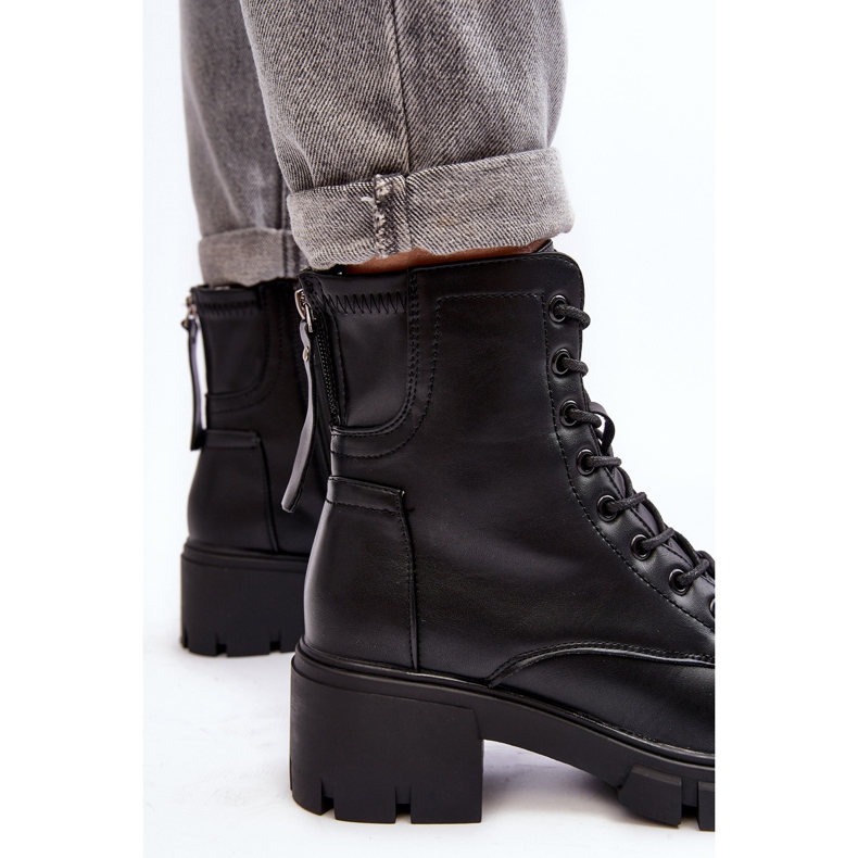 Vinceza Fekete női szigetelt cipzáras munkáscsizma az Evrarda-tól 1