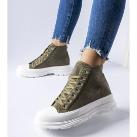 Inna Zöld Villaggio magas szárú tornacipő 1