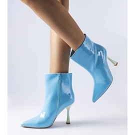 Kék lakkozott bokacsizma a Dionisitól 1