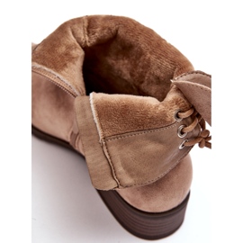 Evento Női meleg velúr lapos csizma, bézs 2 Evento Női meleg velúr lapos csizma, bézs 2