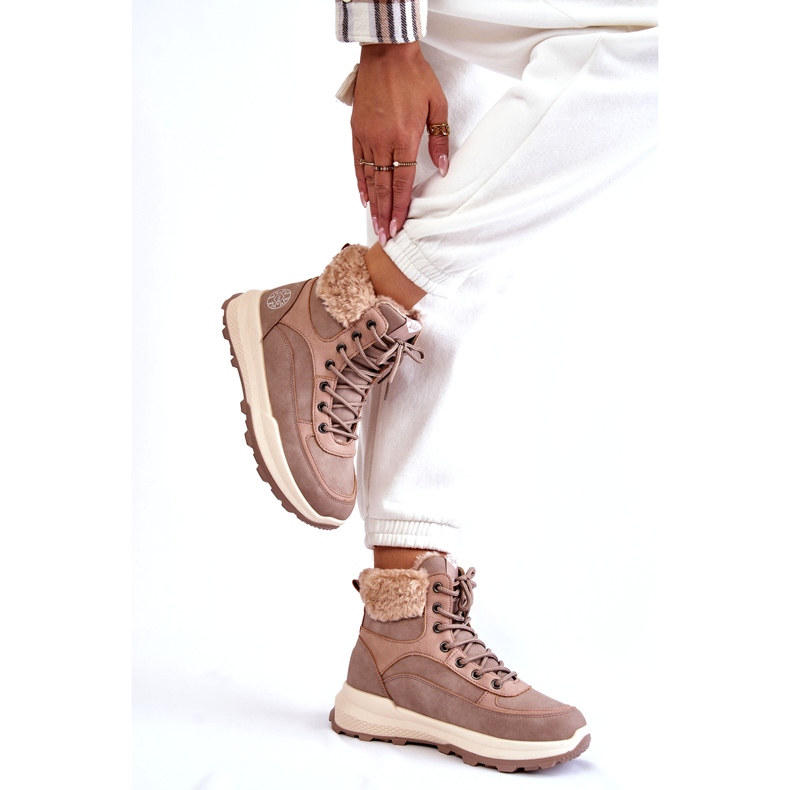 Női szigetelt csizma Lee Cooper LCJ-22-44-1363 rózsaszín 1